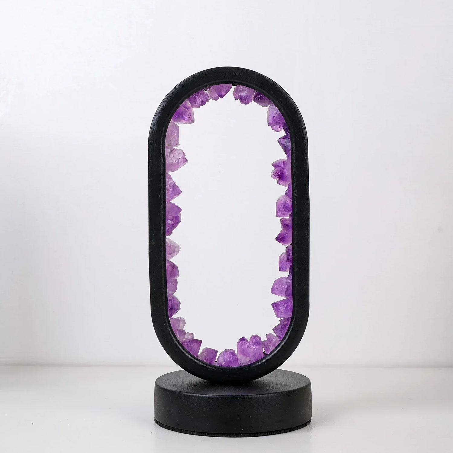Amethyst Table Lamp  Crystal LED Mirror Design - Product detail 11