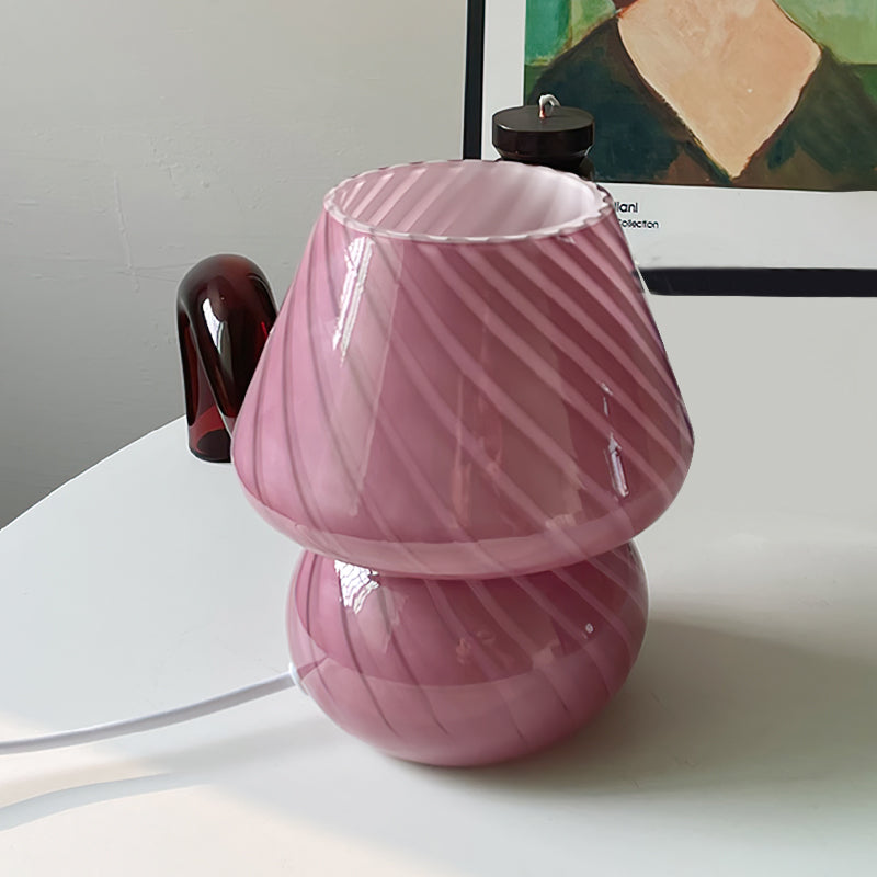 Glass Table Lamp Spiral Pattern Design - Product detail 36