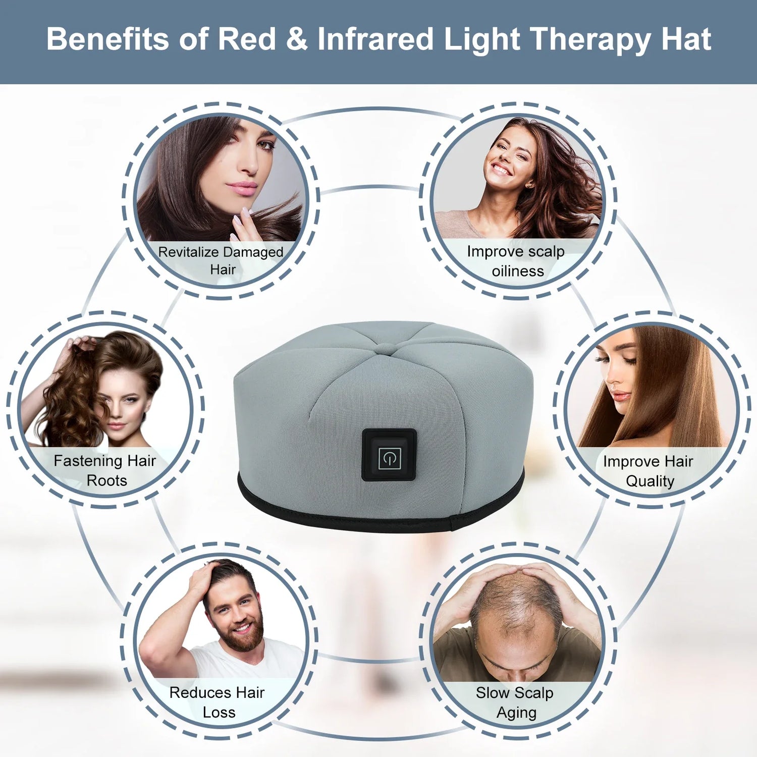Red Light Therapy Cap  LED Hair Growth Device - Product example