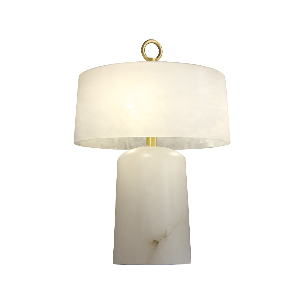 Alabaster Table Lamp Vintage Brass Accents - Product detail 23