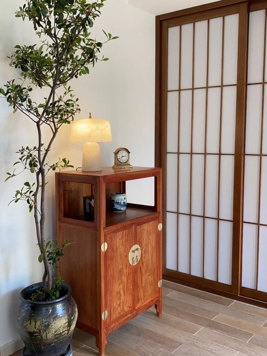 Alabaster Table Lamp Vintage Brass Accents - Product detail 14