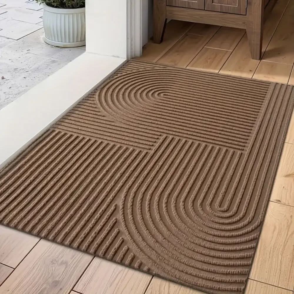 Geometric Door Mat Absorbent Microfiber with Non-Slip Backing - Product detail 5