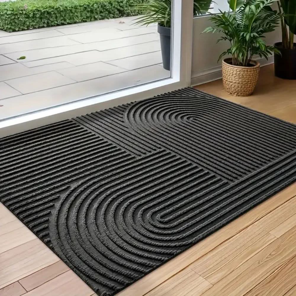 Geometric Door Mat Absorbent Microfiber with Non-Slip Backing - Product detail 6