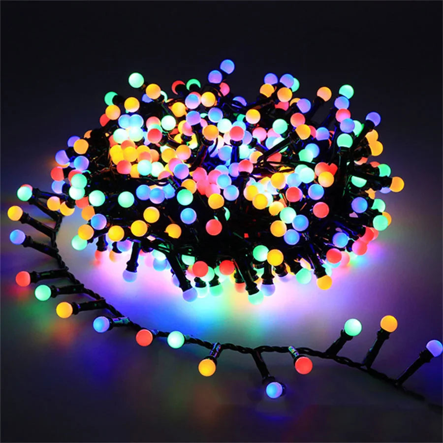 LED String Lights Waterproof Multicolor Globe Bulbs - Product showcase
