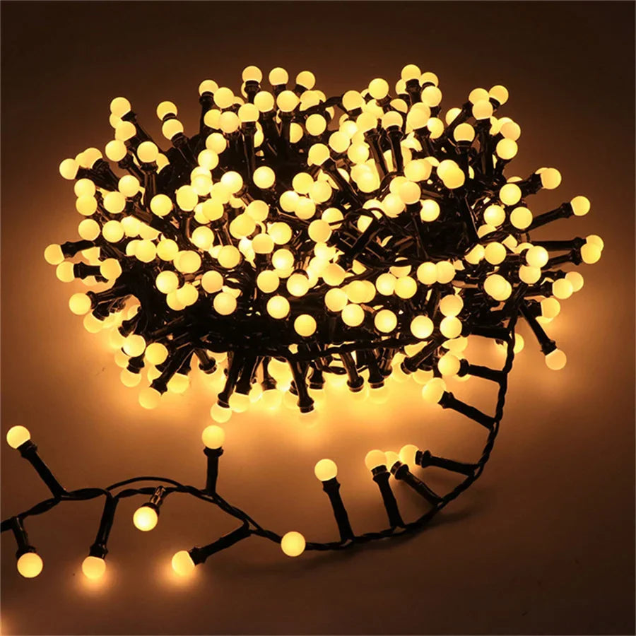 LED String Lights Waterproof Multicolor Globe Bulbs - Detailed view