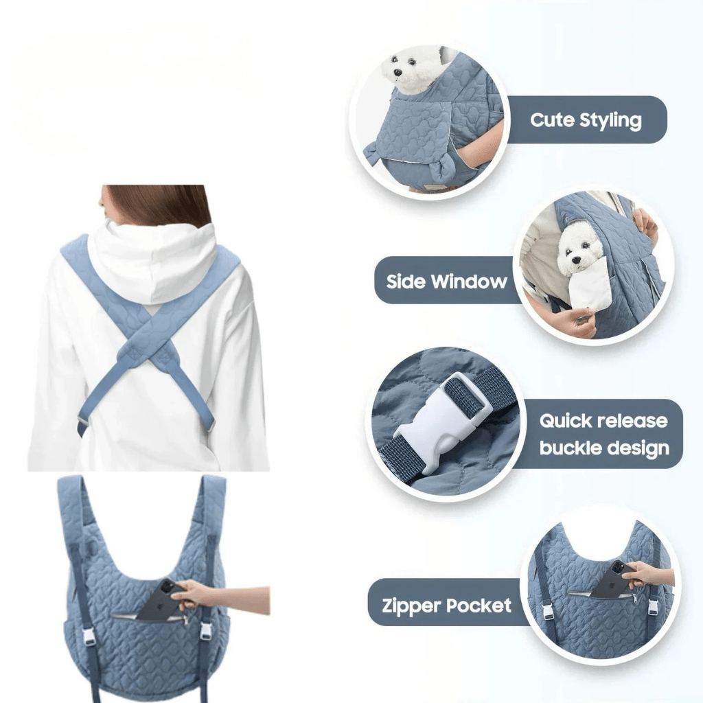 Waterproof Pet Carrier Quilted Design with Shoulder Straps - Product detail 6