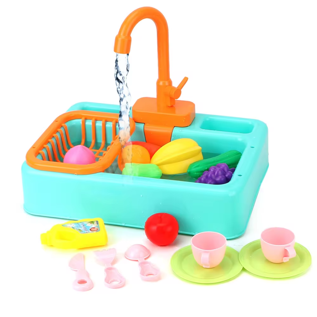 Educational Play Sink Set Interactive Water Tap Learning Toy - Detailed view
