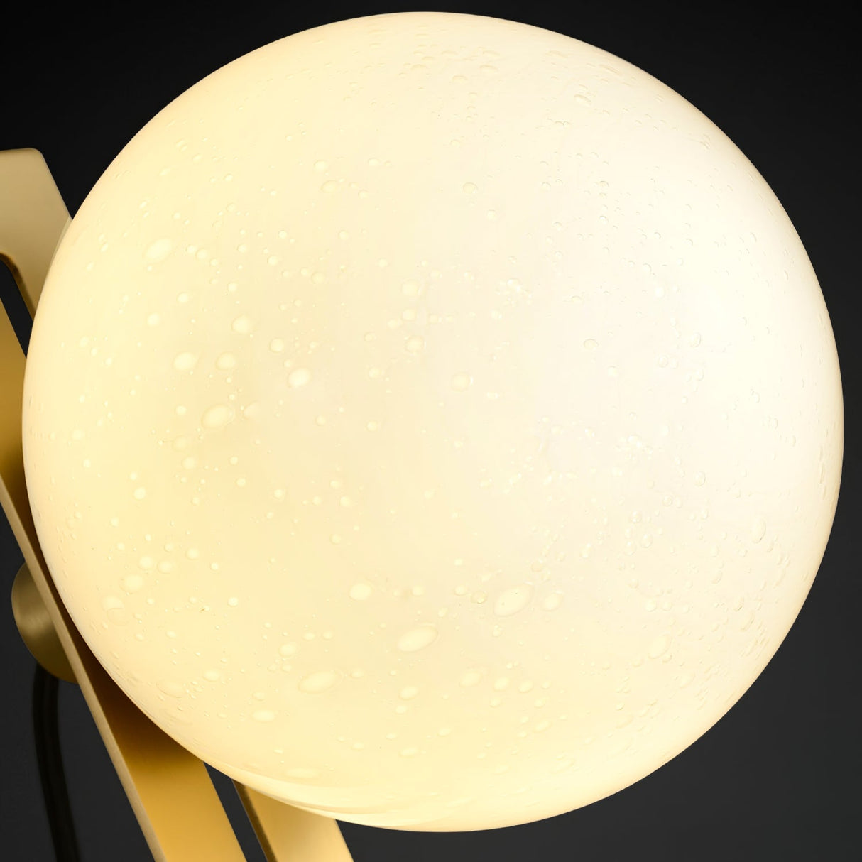 Modern Table Lamp Glass Globe Brass Frame Design - Product detail 19