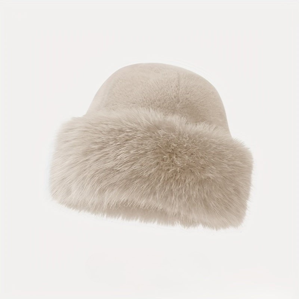 Knitted Winter Hat Faux Fur Ear Protection - Product detail 8