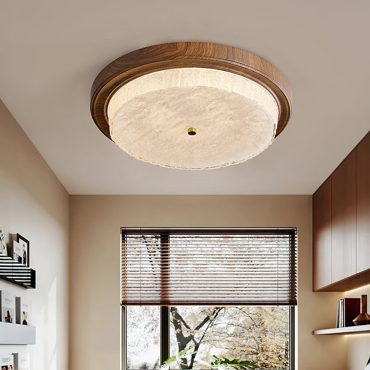 Modern Ceiling Light Minimalist Metal and Glass Design - Product example