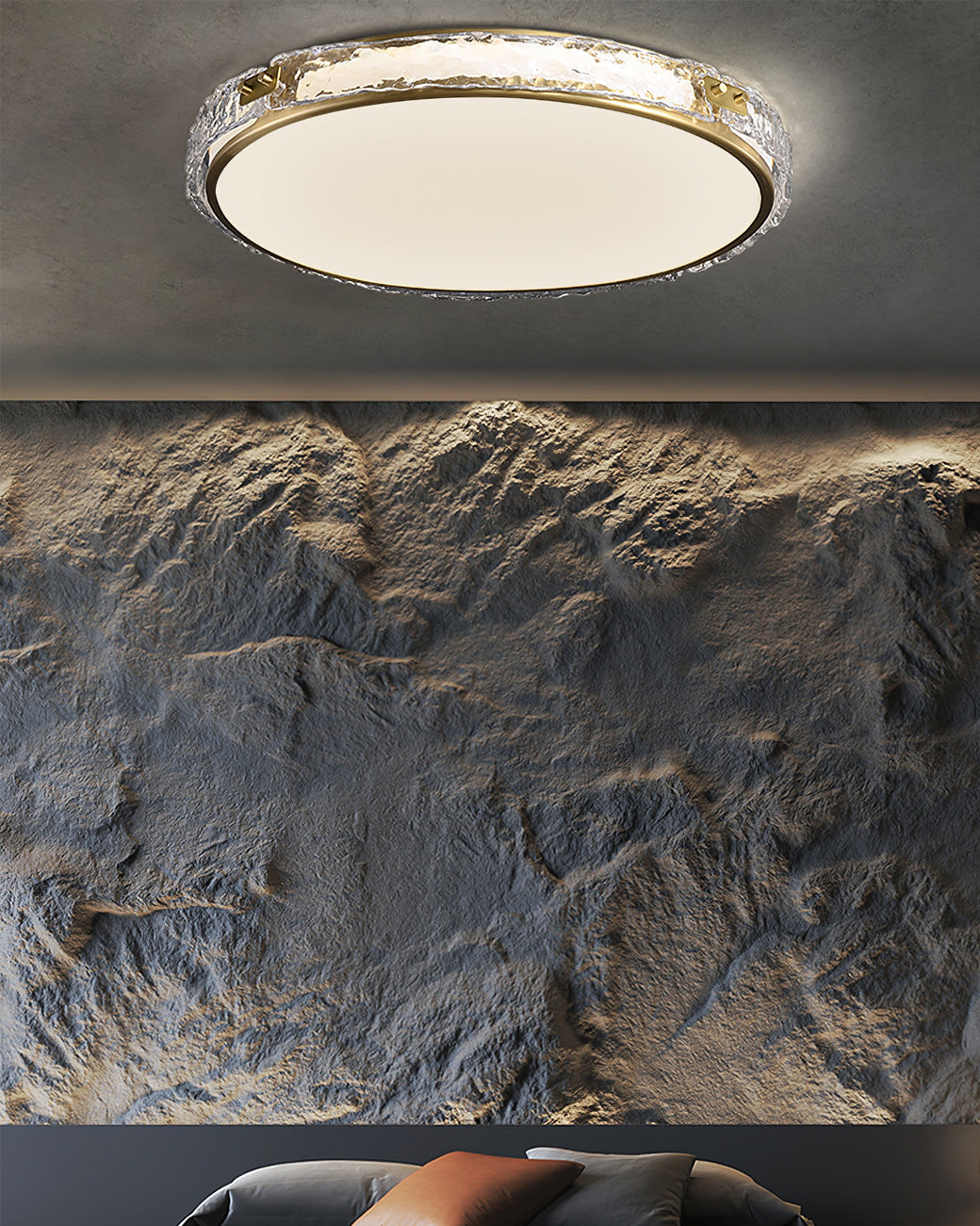 Modern LED Ceiling Light Glass Ring with Gold Finish - Product detail 7