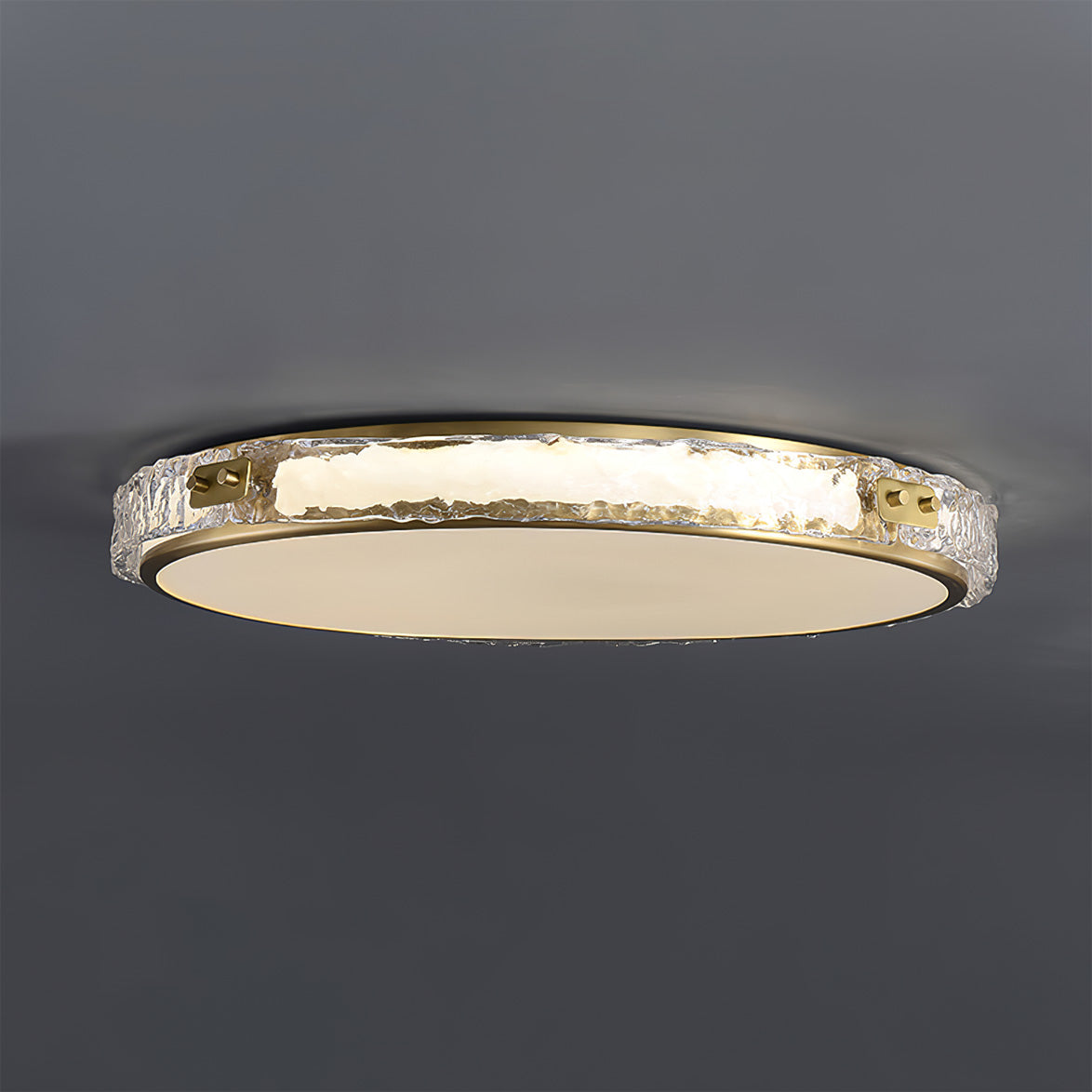 Modern LED Ceiling Light Glass Ring with Gold Finish - Product detail 13