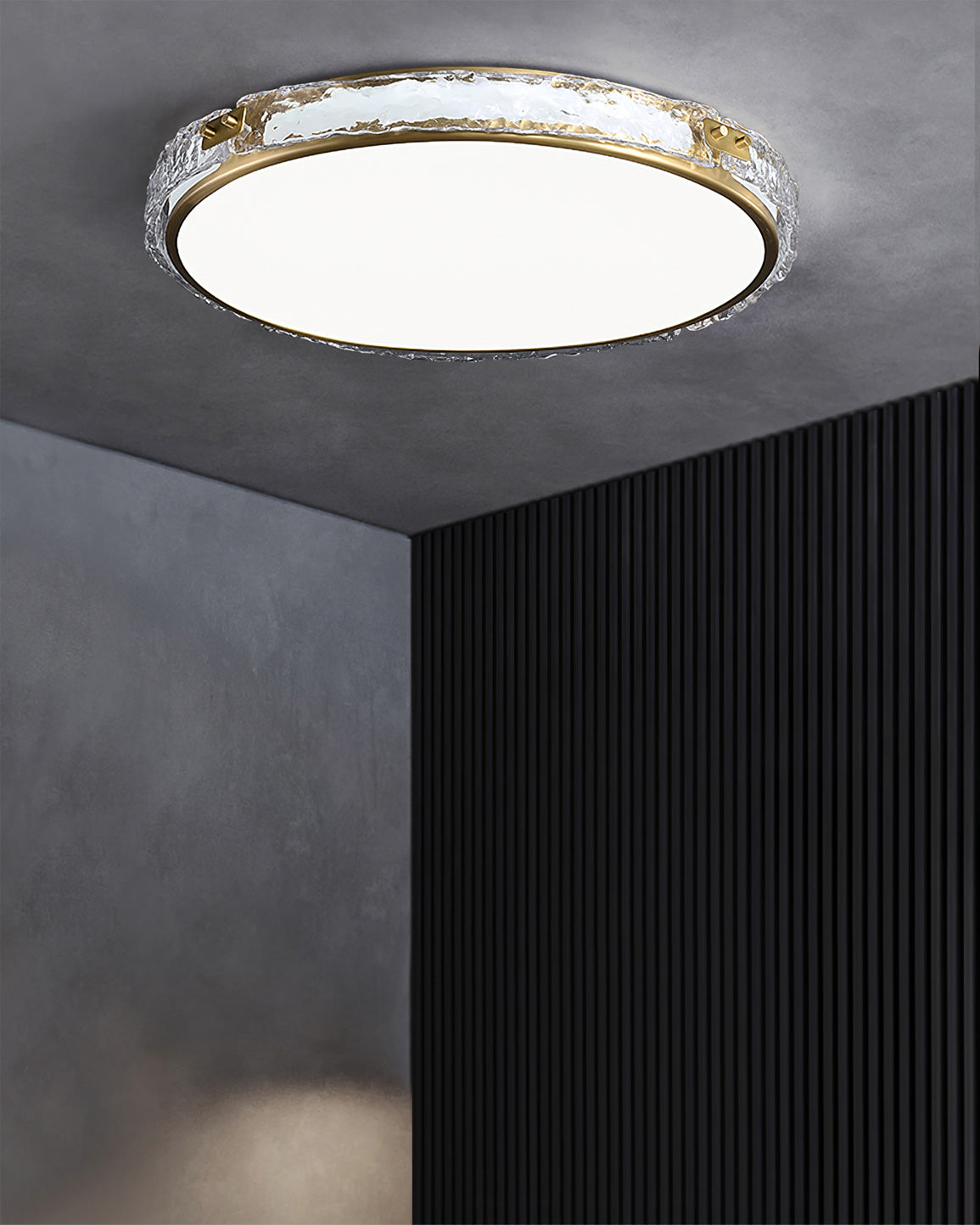 Modern LED Ceiling Light Glass Ring with Gold Finish - Product detail 12