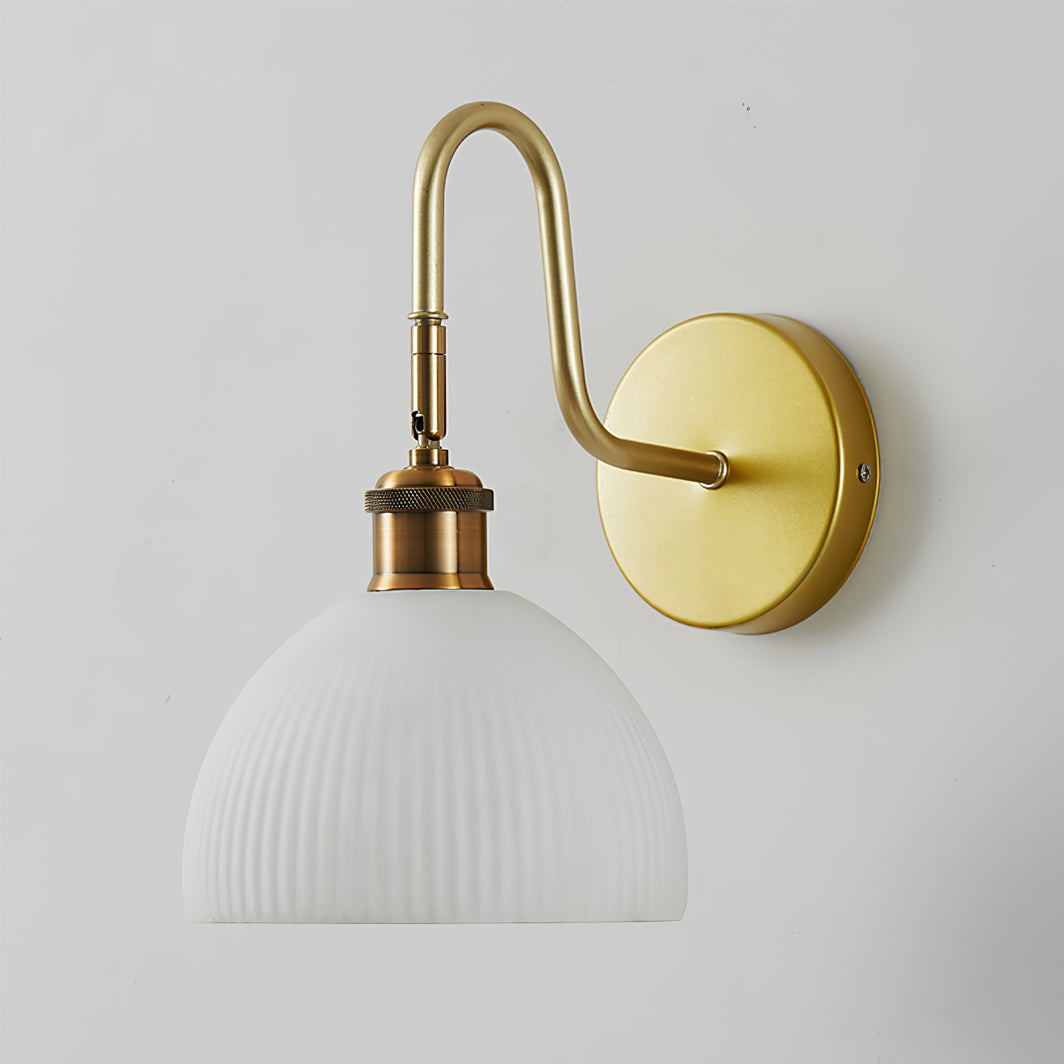 Modern Wall Sconce Brass Finish With Glass Shade - Product detail 15