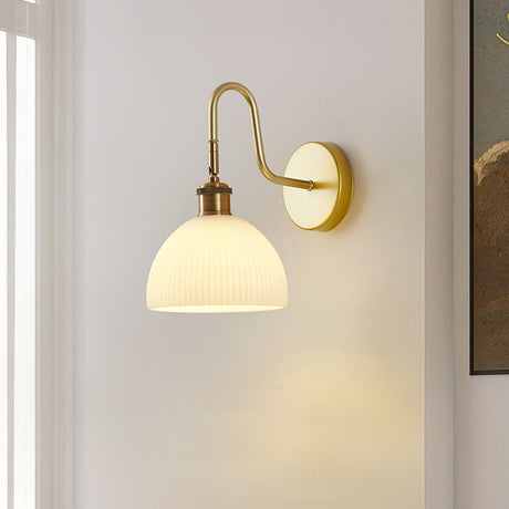 Modern Wall Sconce  Brass Finish With Glass Shade - Product detail 16
