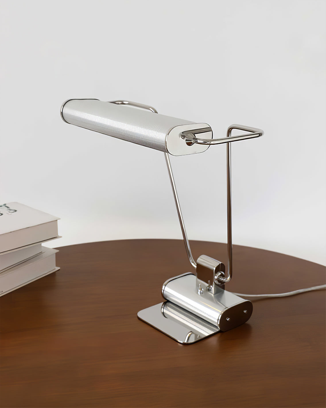 Art Deco LED Table Lamp Chrome Open Screen Design - Product detail 7