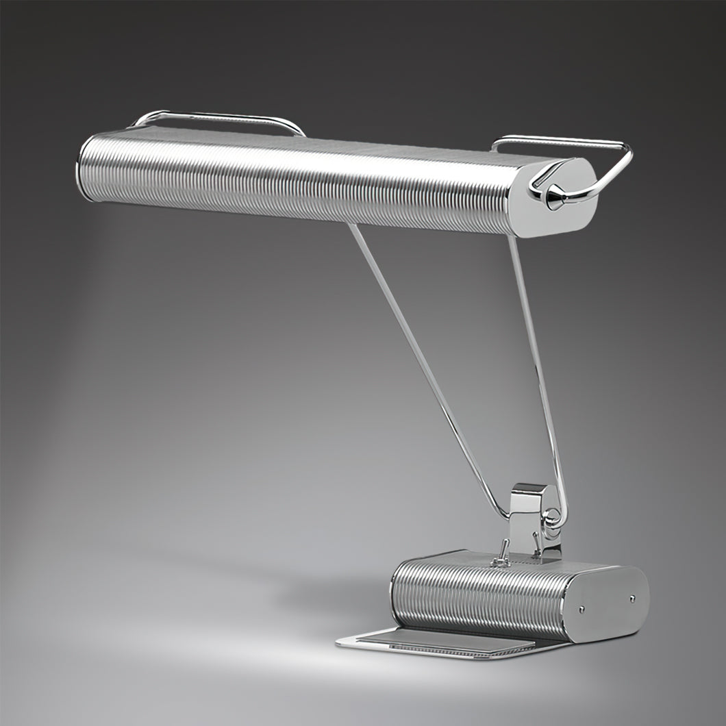 Art Deco LED Table Lamp Chrome Open Screen Design - Product detail 6