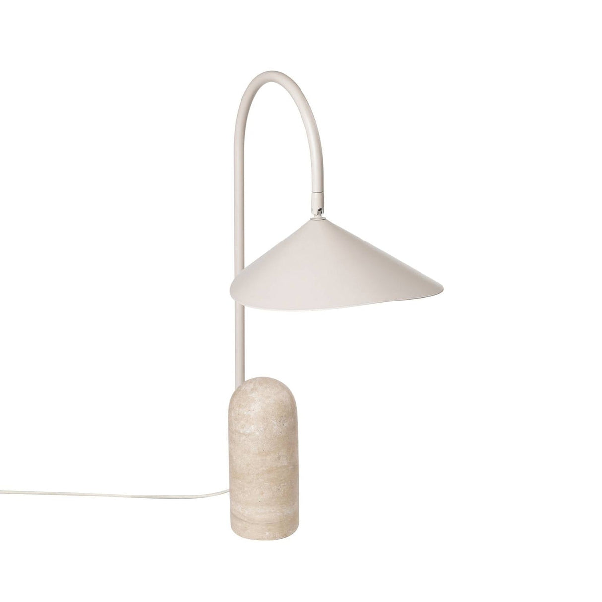 Modern Table Lamp Black Marble Base with Curved Shade - Product detail 35