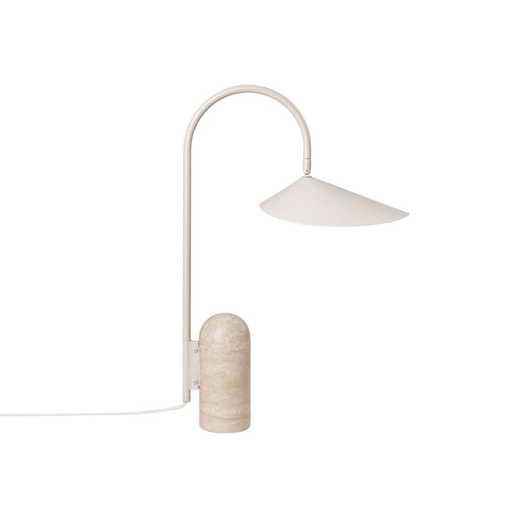 Modern Table Lamp Black Marble Base with Curved Shade - Product detail 37