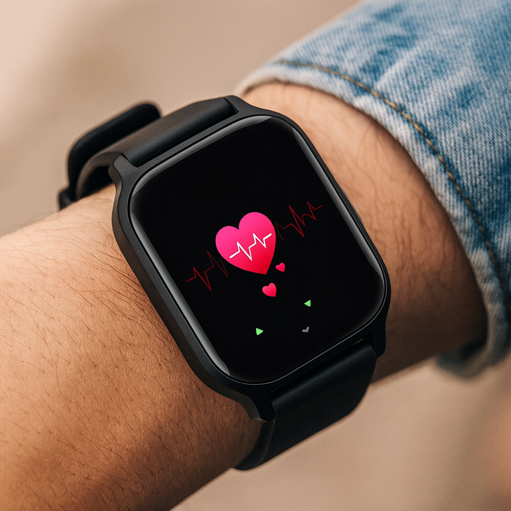 Smart Fitness Watch Heart Rate Monitor and Bluetooth 52 Connectivity - Product showcase