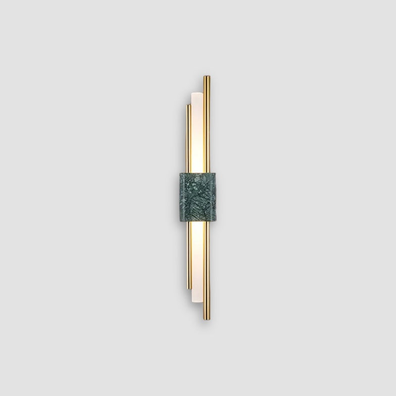 Modern Marble Wall Light Green Stone LED Sconce - Product detail 11