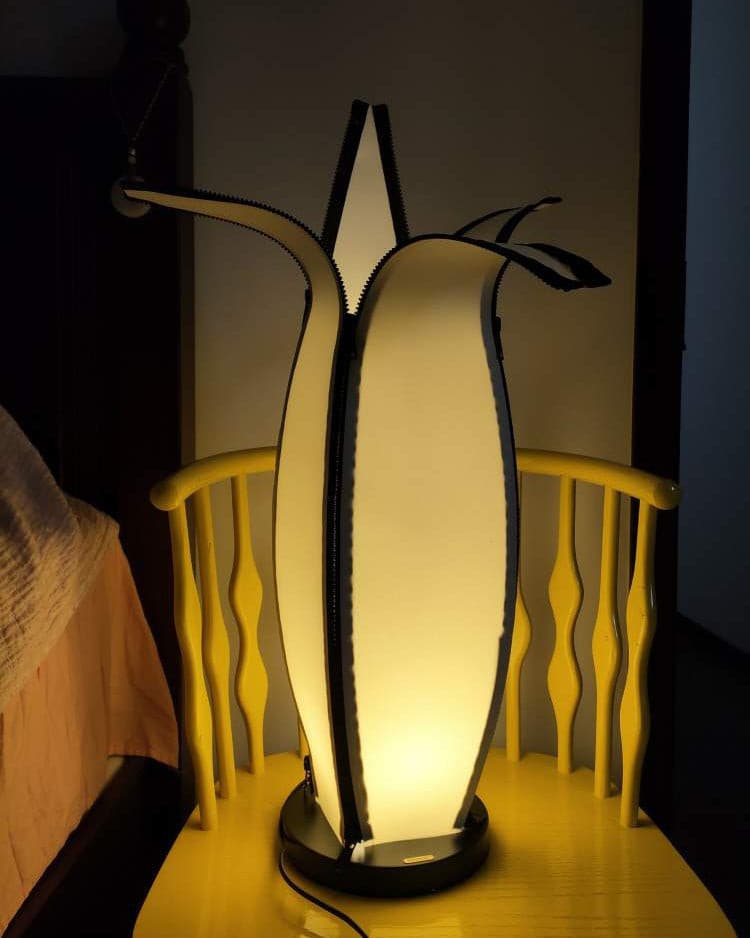 Artistic Table Lamp Banana Leaf Design With Warm Glow - Product detail 18