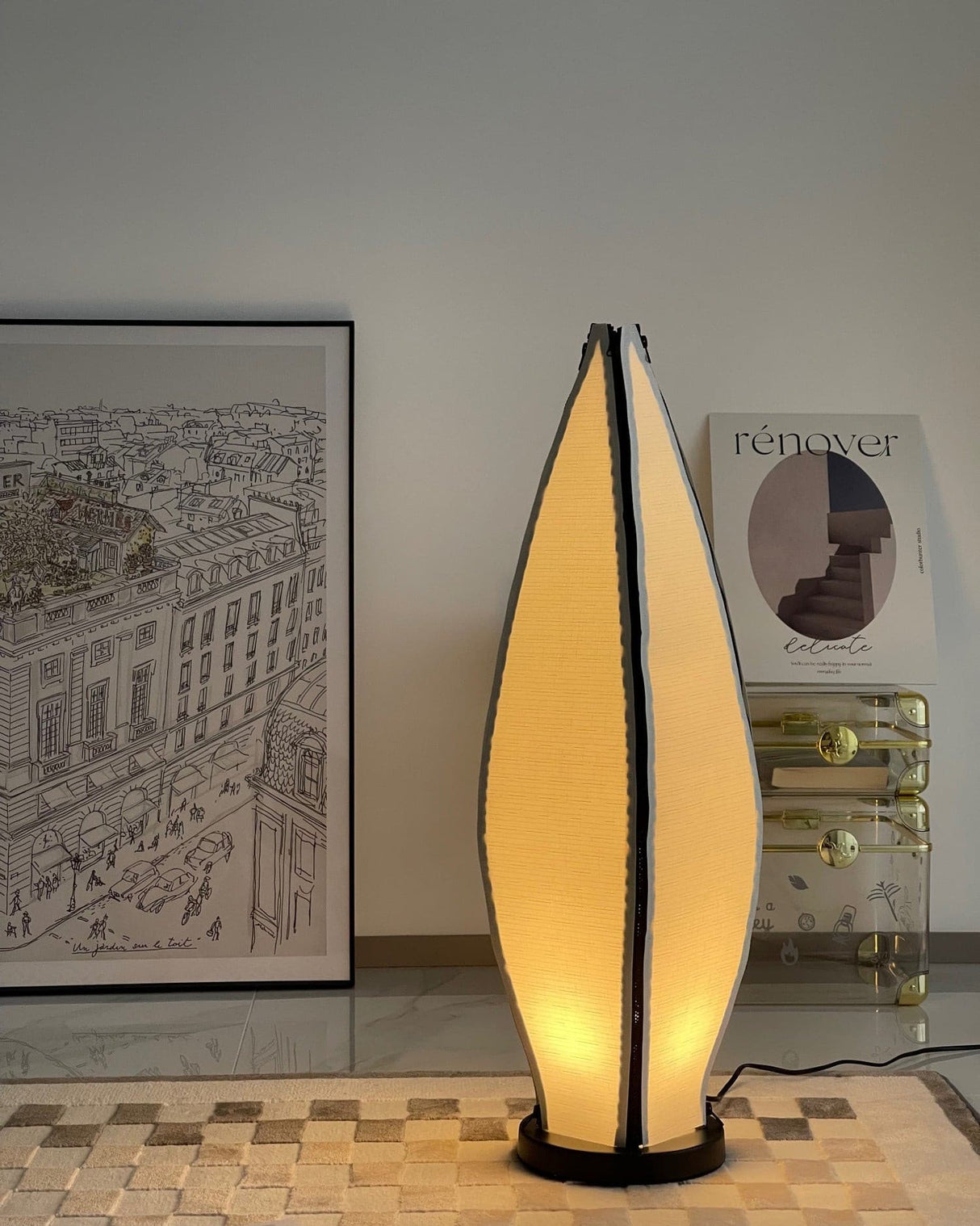 Artistic Table Lamp Banana Leaf Design With Warm Glow - Product detail 47
