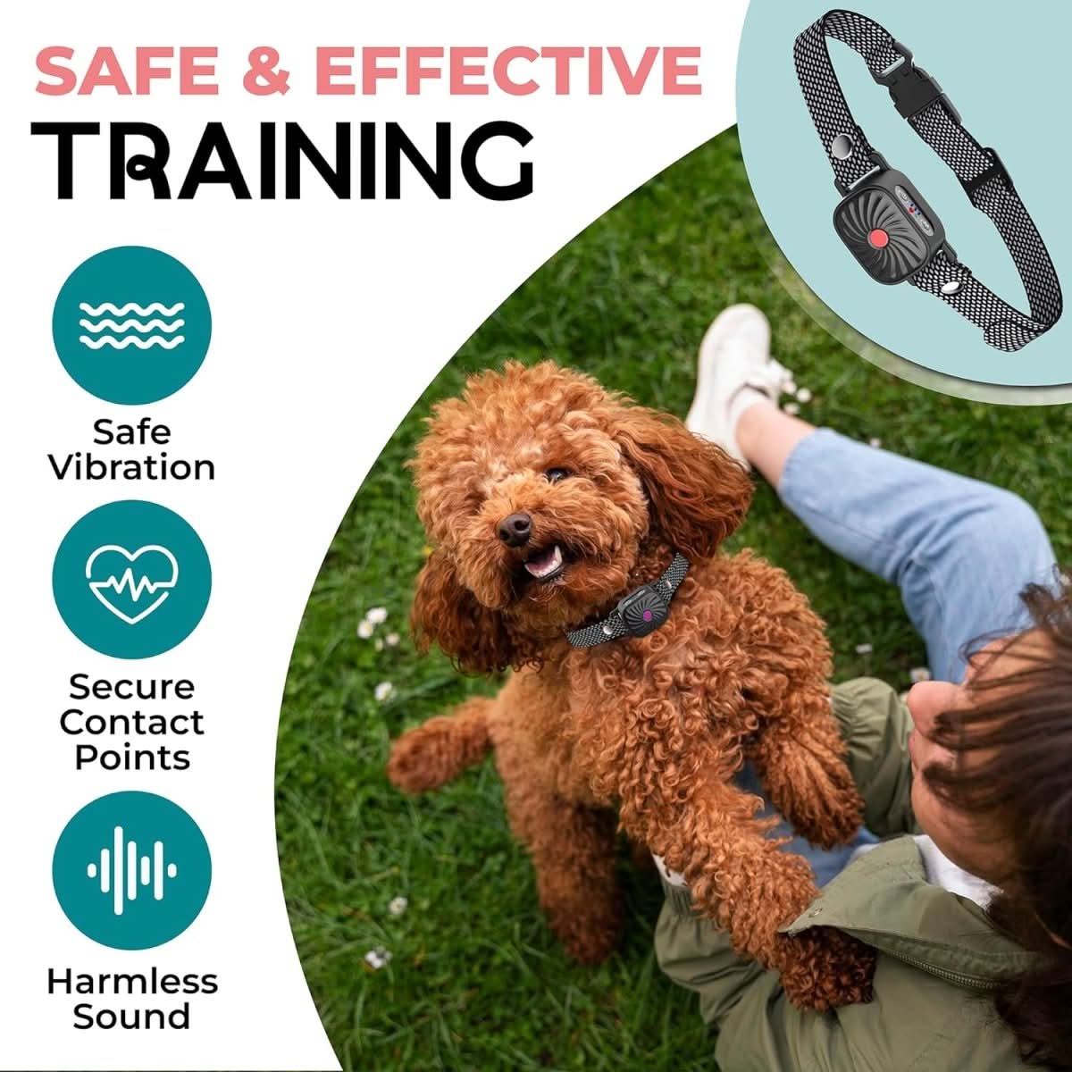 Anti Bark Collar Small Dogs Gentle Sound Vibration Training - Product example