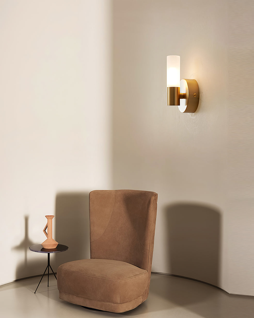 Modern Wall Sconce Dual Cylinder Gold Finish - Product detail 10
