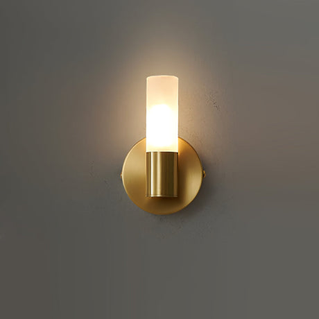 Modern Wall Sconce  Dual Cylinder Gold Finish - Product detail 15