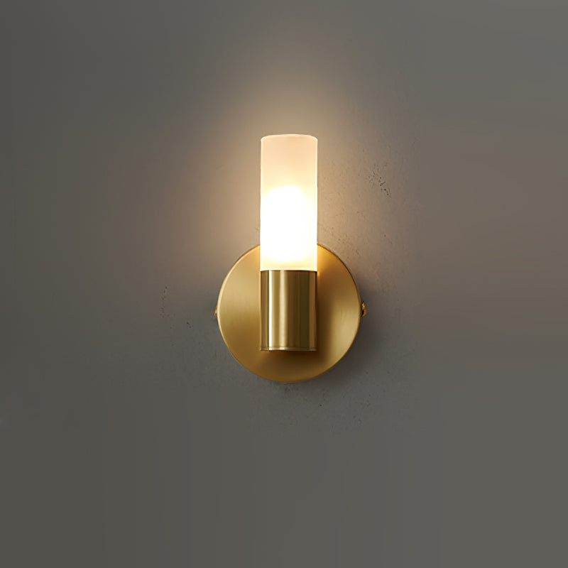 Modern Wall Sconce Dual Cylinder Gold Finish - Product detail 15