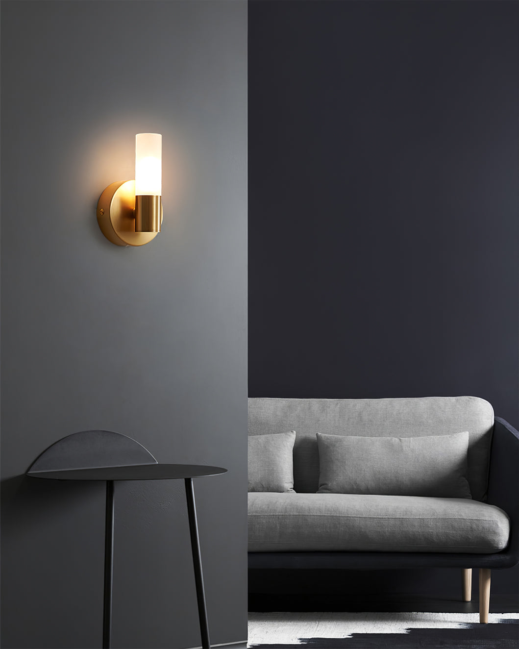 Modern Wall Sconce Dual Cylinder Gold Finish - Product detail 7