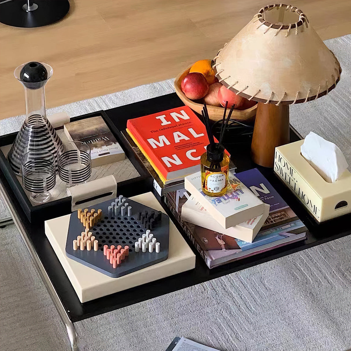 Mid-Century Table Lamp Solid Wood Base With Stitched Shade - Product detail 20