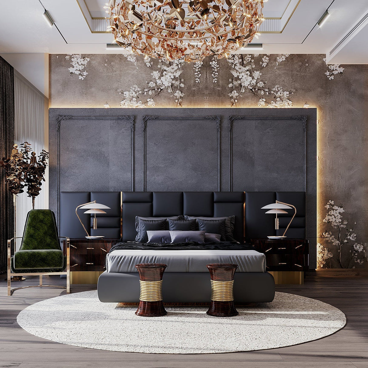 Modern Table Lamp White Aluminum and Marble Base - Product detail 7