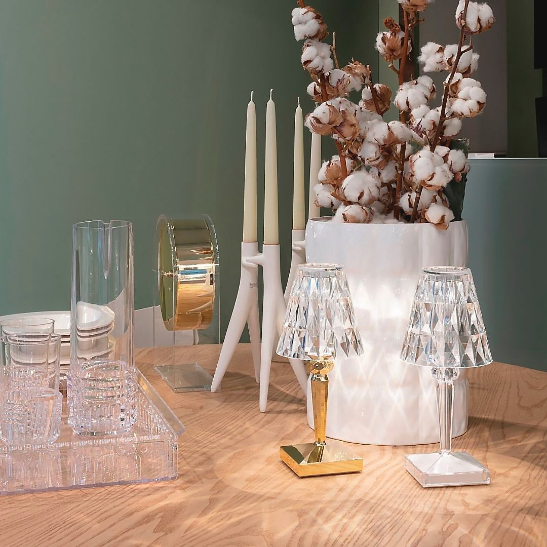 Crystal LED Table Lamp Touch Control Color Changing Design - Detailed view