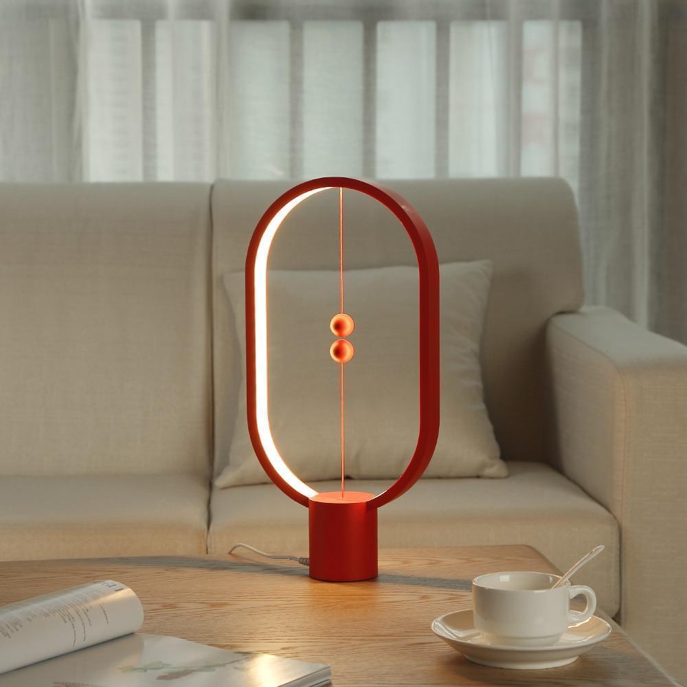 Wooden LED Table Lamp Magnetic Switch Touch Control - Product example