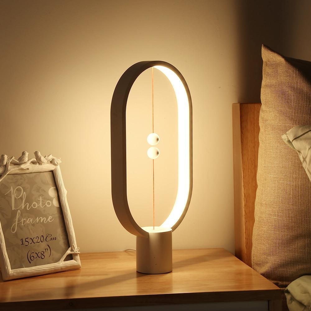 Wooden LED Table Lamp Magnetic Switch Touch Control - Product detail 5