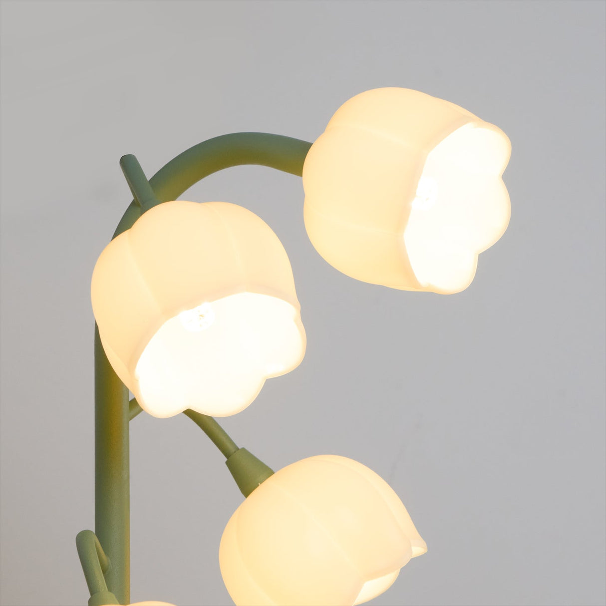 Lily Valley Table Lamp Floral Green Metal Design - Product detail 9