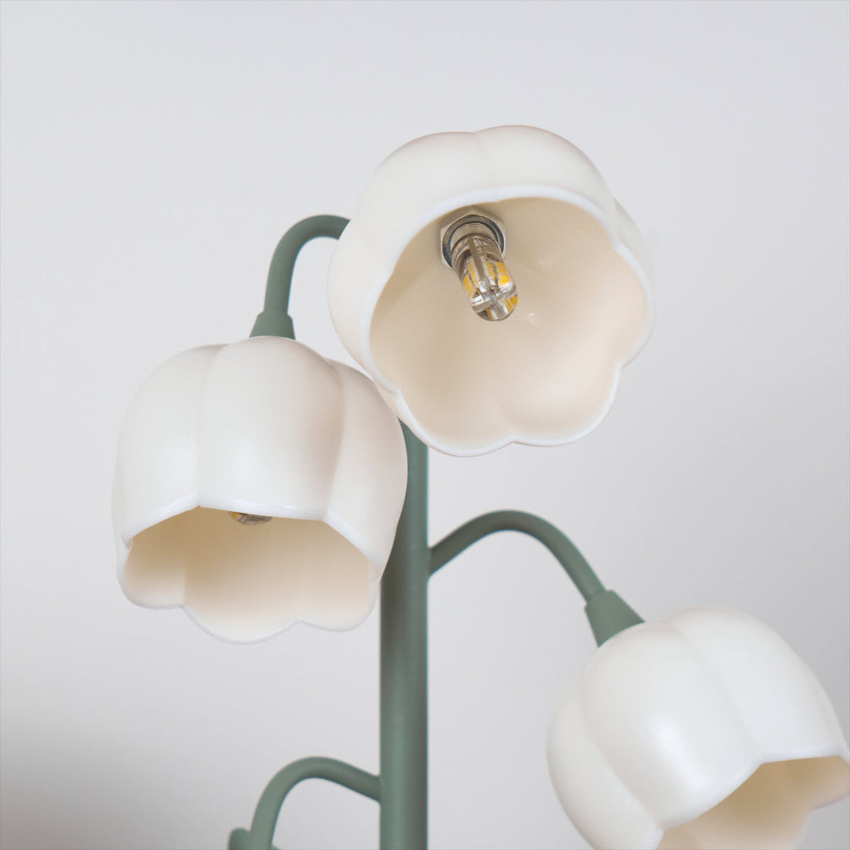 Lily Valley Table Lamp Floral Green Metal Design - Product detail 10