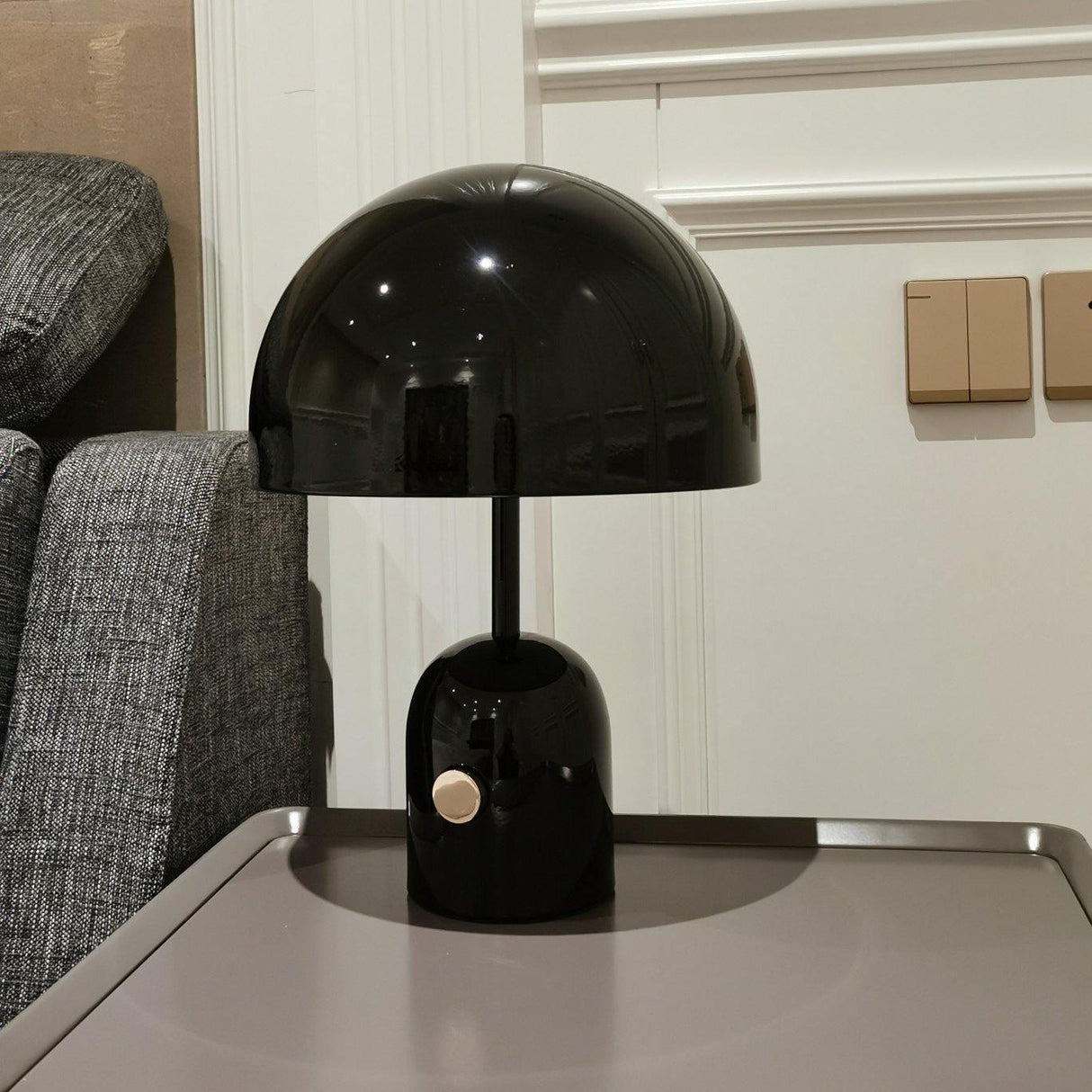 Modern Table Lamp Chrome Bell Glass Design - Product detail 24