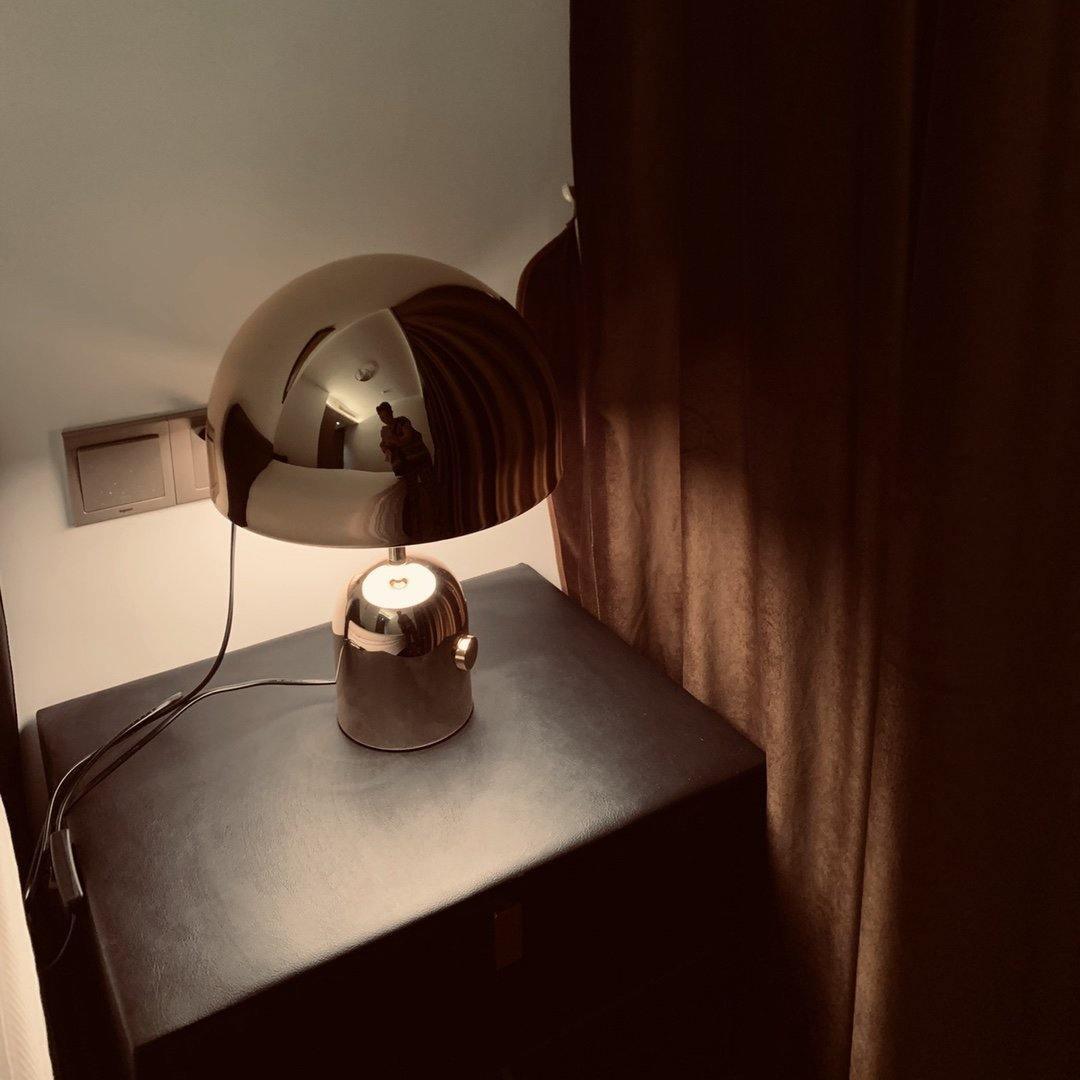 Modern Table Lamp Chrome Bell Glass Design - Product detail 10