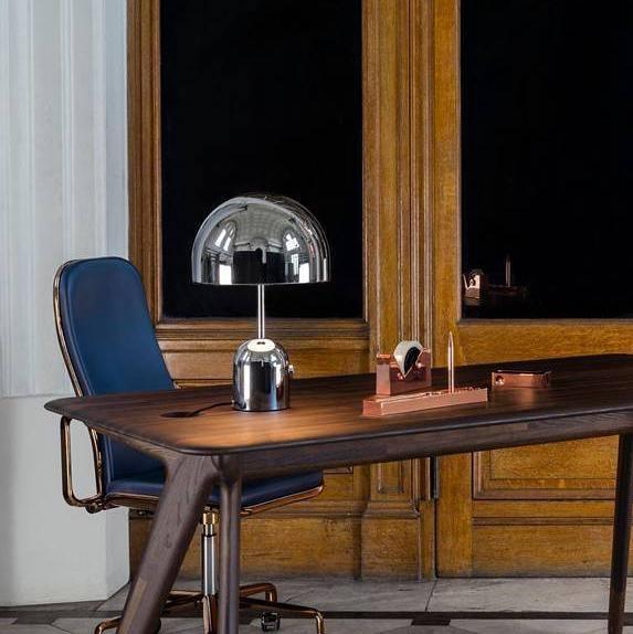 Modern Table Lamp Chrome Bell Glass Design - Product detail 18