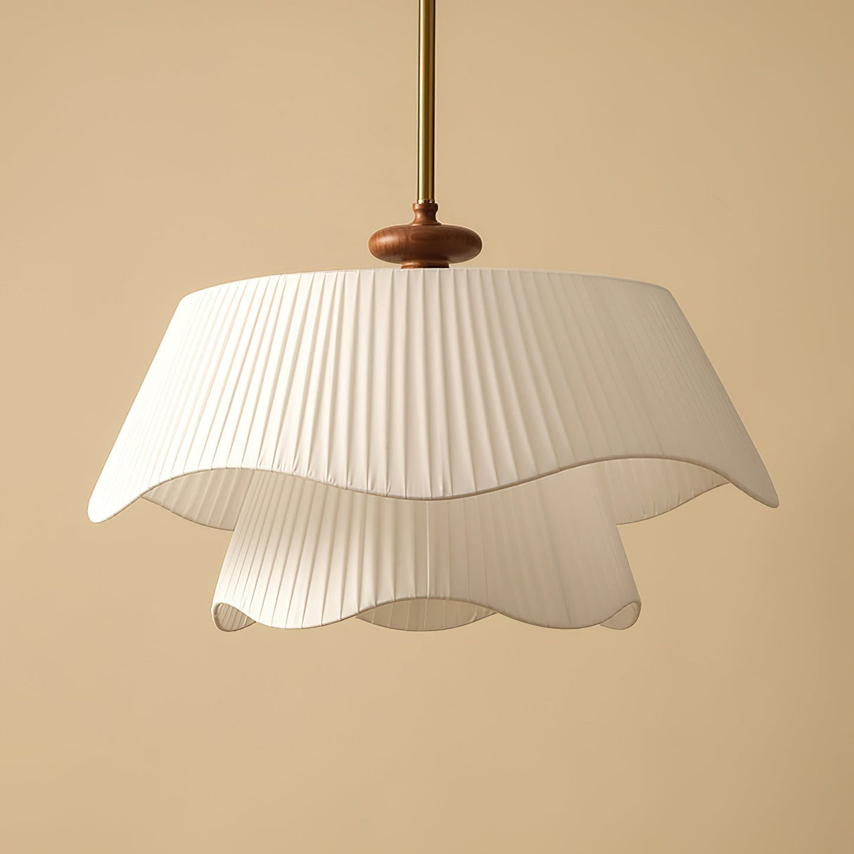 Modern Pendant Light Pleated Fabric Double-Layer Shade - Product detail 13