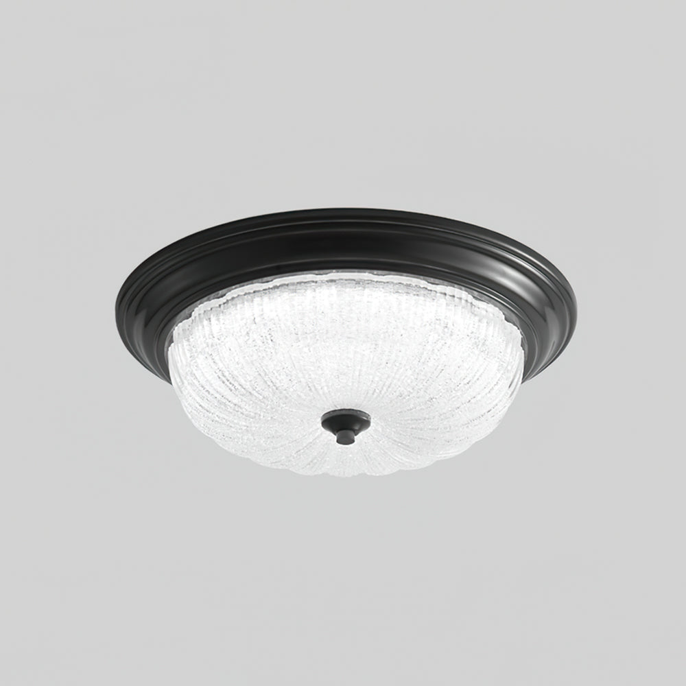 Modern Flush Mount Ceiling Light Glass Dome with Bronze Trim - Product detail 14