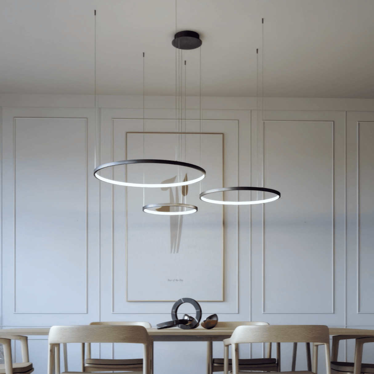 Modern LED Ring Pendant Light  Minimalist Nordic Ceiling Lamp - Product detail 8