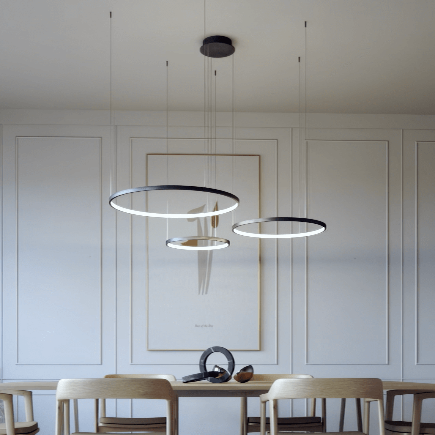 Modern LED Ring Pendant Light  Minimalist Nordic Ceiling Lamp - Product detail 8