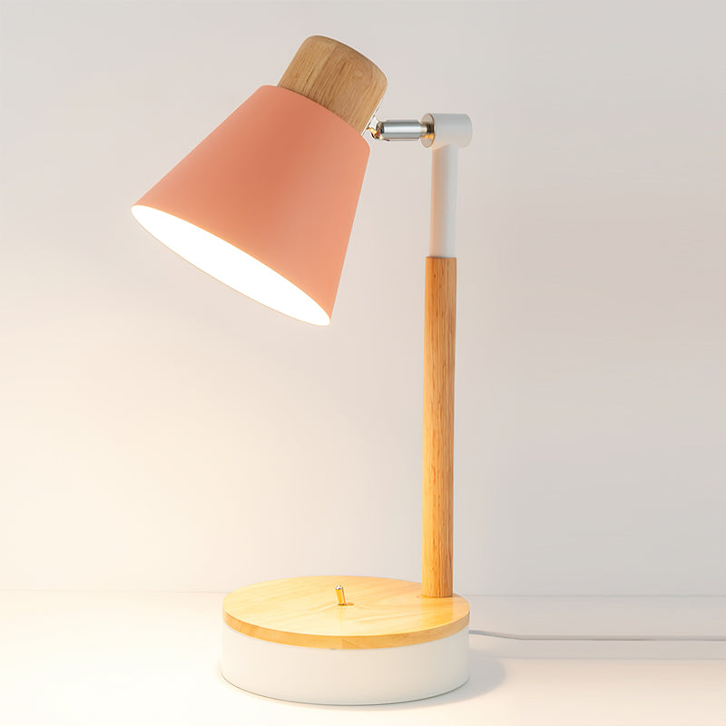 Modern Desk Lamp Wood and Metal Design - Product detail 14
