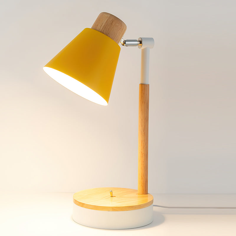 Modern Desk Lamp Wood and Metal Design - Product detail 13
