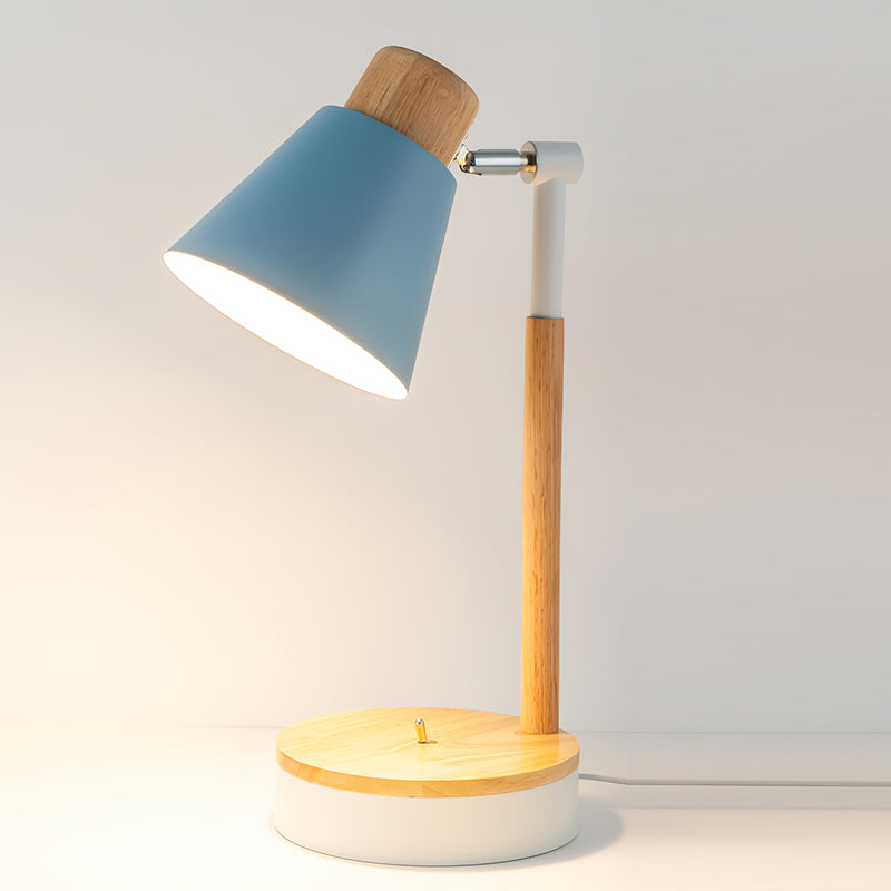 Modern Desk Lamp Wood and Metal Design - Product detail 11