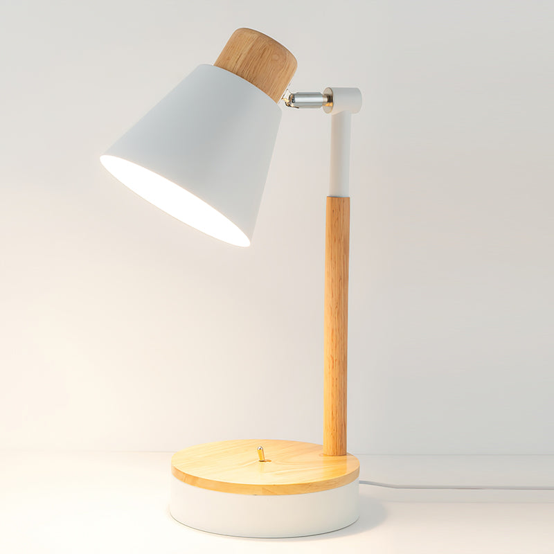 Modern Desk Lamp Wood and Metal Design - Product detail 12